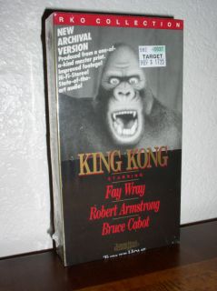 King Kong (VHS, ARCHIVAL VERSION,B&W,NE​W)