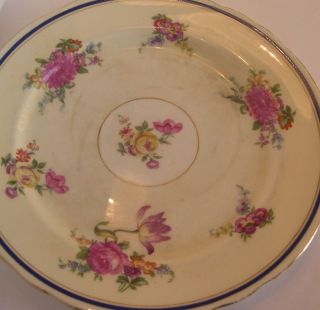 VINTAGE AYNSLEY CHINA SALAD PLATE CLARIDGE PATTERN MADE IN ENGLAND