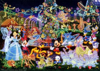 Disney ] Tenyo 4000 Pieces Jigsaw puzzles Night Festival / Walt 