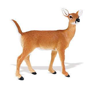 Safari 180129 Whitetail Doe Deer Wildlife Animal Toy Replica Figurine 