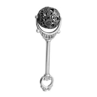 NEW 925 STERLING SILVER BABY VICTORIAN RATTLE GIFT BOX