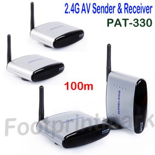 4GHz Wireless TV Audio Video AV 1 Sender 3 Receivers 2.4G 