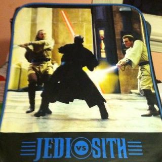 Vintage Star Wars Rolling Luggage Backpack Overnight Case Bag Jedi vs 