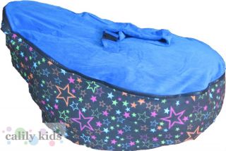 Baby Toddler Kids Portable Bean Bag Seat / Snuggle Bed   Black Star 