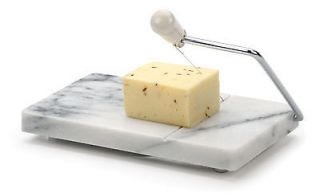 RSVP White Marble Cheese Slicer Cutter Thick/Thin Sandwich/Crack​er 