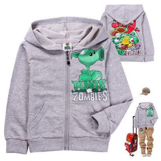 2012 New Baby Boys Girls Plants vs. Zombies Hoodies Sweatshirts 2 8 