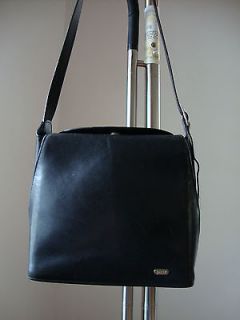 Bally Leather Shoulder Bag Vintage Black