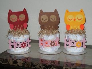 owl diaper cake in Diaper Cakes