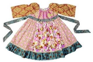 Matilda Jane ~ Platinum Julie Fall Floral Peasant Dress ~ Size 6 NWOT 