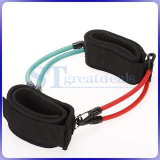 Fitness Exercise Latex Tube Resistance Bands Leg Thigh Strength 