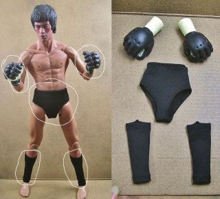   Bruce Lee Enter the Dragon Boxing Gloves Gear DX Hot Bane Thor Toys