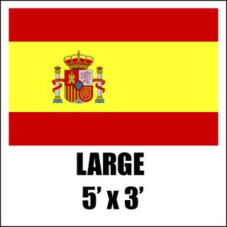 SPAIN SPANISH LARGE NATIONAL SPORTS OLYMPIC FOOTBALL SUPPORTERS FLAG 5 