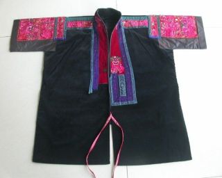 Antique Chinese Miao Peoples old Embroidery Costume