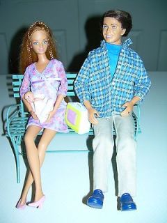   Family Not Pregnant Midge & Alan & Baby Dolls Set Barbie & Ken Friends