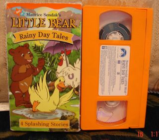 Little Bear RAINY DAY TALES Maurice Sendacks 4 Splashing Stories Vhs 