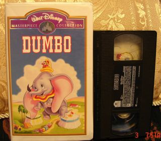 WALT DISNEYS MASTERPIECE DUMBO VIDEO VHS Clamshell Case 024 Combined 