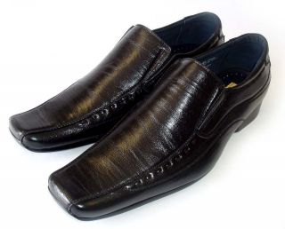   LEATHER DRESS SHOES LOAFERS SLIP ON COMFORT FREE SHOE HORN / 4 Colors
