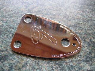 Vintage Mid tio Late 1970s Fender Telecaster P Bass Neck Plate #1825