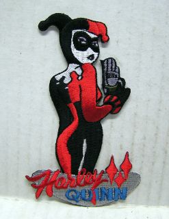Batman Villain Harley Quinn Die Cut Logo 4.25 Patch (BMPA 05)