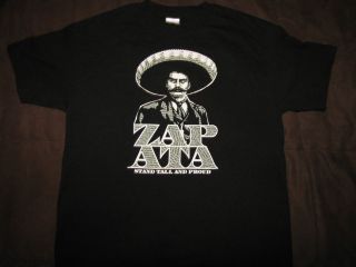 EMILIANO ZAPATA MEXICO T SHIRT MEXICAN REVOLUTION M MEDIUM BLACK