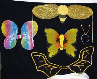   Costume Kids Dress Up Wings & Bopper Sets~Bee~Bat~Butterfly~Ships Free