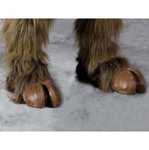 Beast or Goat (Satyr) Hooves (Brown) Hoof Hearted Feet Adult Costume 