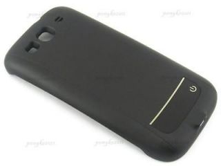 Black 3300mA External Backup Battery Charge Case For Samsung Galaxy 