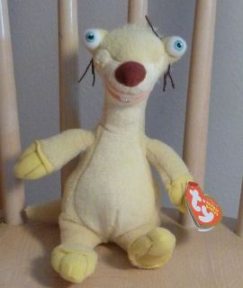 TY BEANIE BABY Sid the Sloth 2009 with Tag ~ Ice Age Dawn of the 