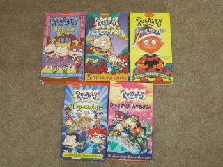   RUGRATS Lot 5 VHS~Santa Experience/Bed​time Bash/All Growed Up