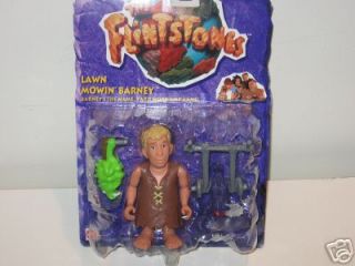 The Flintstones Movie Lawn Mowin Barney Rubble Action Figure Toy 
