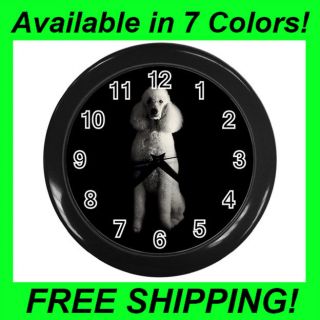 Poodle Dog   Wall Clock (Choose from 7 Colors)  PP1936