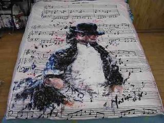   jackson MJ Classic Billie Jean Bed sheet Blanket 59.05in X 78.74in Set