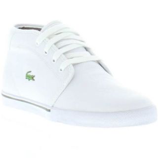 Lacoste Shoes Genuine Ampthill TL Spm Leather Mens Shoes White Size UK 