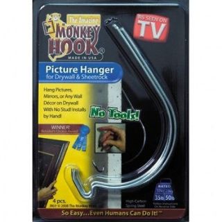 Monkey Hook 97948 0004 CS Picture Hanger 4 Pack