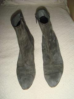 Sigerson Morrison Grey Leather/Suede Boots US 10