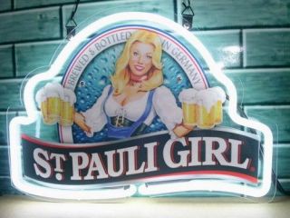 St PAULI GIRL Logo Beer Bar Pub Neon Light Sign 323 NEW