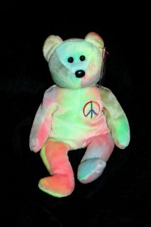 Ty Beanie Babies 1996 Bear named Peace