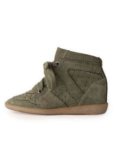 ISABEL MARANT Bobby KAKI LOW TOP SNEAKER Sz 38 SOLD OUT EVERYWHERE