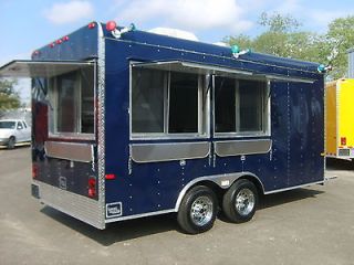   BLUE 8.5 X 16 CONCESSION TRAILER, CATERING, BBQ FISH, CONCESSIONS