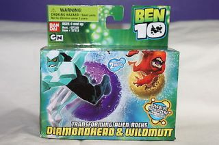 BEN 10 Transforming Alien Rocks DIAMONDHEAD & WILDMUTT Ben 10 Cartoon 