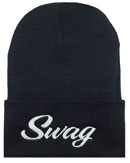 NEW SWAG BEANIE CAP HAT BLACK