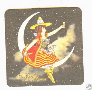 INCH MILLER HIGH LIFE COASTER ** Girl on the Moon **