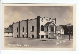 American Legion Torrington WY RPPC Postcard Goshen County Wyoming Old 