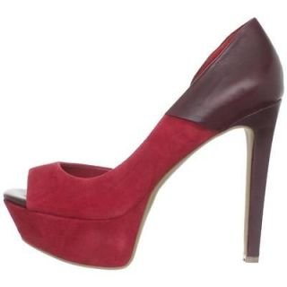 Womens Jessica Simpson BEDE 2 Stiletto Platform Pump Heels Crimson 