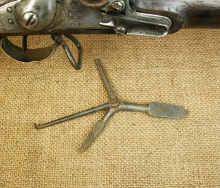  Antique Flintlock Combination Tool, Perfect for Brown Bess Muskets