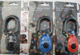   TRAINING CLICKER OBEDIENCE AGILITY CLICK NEW with stretchy Belt Clip