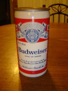 Budweiser King of Beers 10 oz. Empty Beer Can