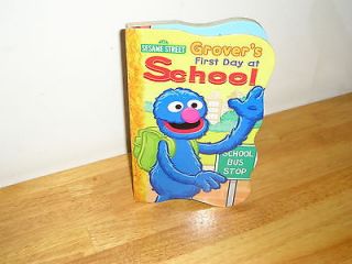   Story Books. Grovers First Day of School. Elmo, Bert, Ernie, NEW