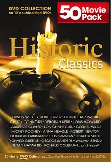 Historic Classics   50 Movie MegaPack DVD, 2005, 12 Disc Set
