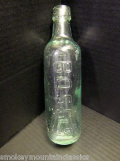   GLASS Vintage SODA TORPEDO Bottle,ROSSS, BELFAST,Irelan​d,9Tall